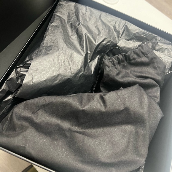 YSL Logo-Heel Sandals with Black Hardware - Picture 7 of 7